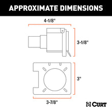 Load image into Gallery viewer, Curt Dual-Output 7 & 4-Way Connector w/Backup Alarm (Plugs into USCAR)