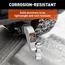 Load image into Gallery viewer, Curt Class 3 Aluminum Ball Mount (2in Shank 8000lbs 6in Drop 8-1/2in Long)