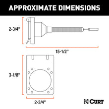 Load image into Gallery viewer, Curt Electrical Adapter w/Tester (4-Way Flat Vehicle to 6-Way Round Trailer)