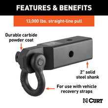Load image into Gallery viewer, Curt D-Ring Shackle Mount (2-1/2in Shank)