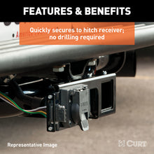 Load image into Gallery viewer, Curt Easy-Mount Bracket for 4 or 5-Flat & 6 or 7-Round (2-1/2in Receiver Packaged)