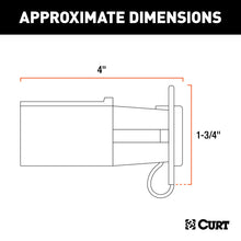 Load image into Gallery viewer, Curt Electrical Adapter w/Tester (7-Way RV Blade Vehicle to 4-Way Flat Trailer)
