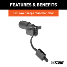Load image into Gallery viewer, Curt Electrical Adapter w/Tester (6-Way Round Vehicle to 4-Way Flat Trailer)