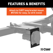 Load image into Gallery viewer, Curt Connector Mounting Brackets for 7-Way RV Blade (Black 12-Pack)