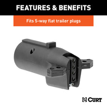 Load image into Gallery viewer, Curt Electrical Adapter (7-Way RV Blade Vehicle to 5-Way Flat Trailer Packaged)