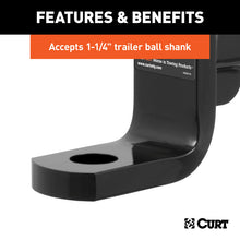 Load image into Gallery viewer, Curt Class 4 Ball Mount (2in Shank 10000lbs 6in Drop 9-3/8in Long)