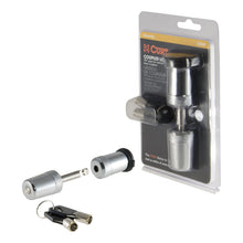 Load image into Gallery viewer, Curt Coupler Lock (1/4in Pin 7/8in Latch Span Barbell Chrome)