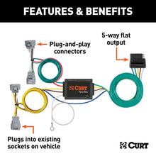 Load image into Gallery viewer, Curt 08-12 Toyota Hilux Custom Wiring Harness (5-Way Flat Output)
