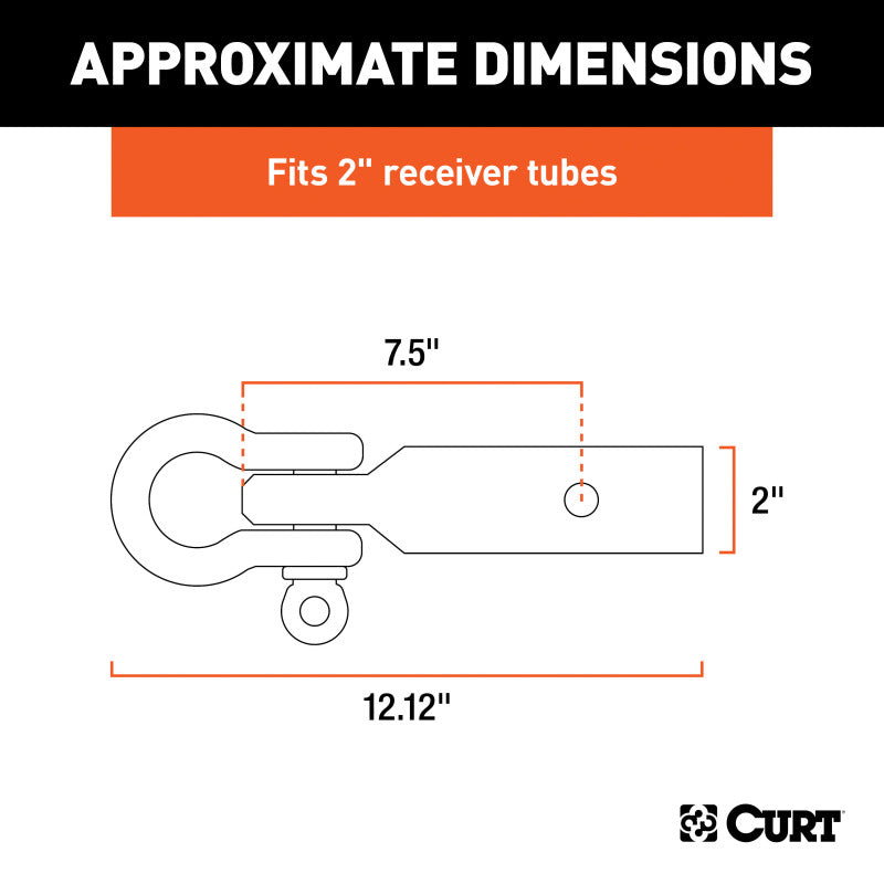 Curt D-Ring Shackle Mount (2in Shank)