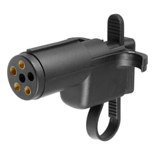 Load image into Gallery viewer, Curt Electrical Adapter w/Tester (6-Way Round Vehicle to 4-Way Flat Trailer)