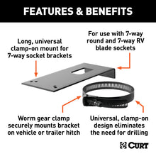 Load image into Gallery viewer, Curt Connector Bracket Mount for 7-Way Bracket (Packaged)