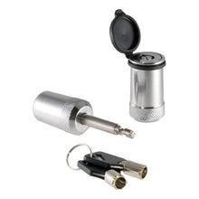 Load image into Gallery viewer, Curt Coupler Lock (1/4in Pin 7/8in Latch Span Barbell Chrome)