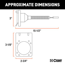 Load image into Gallery viewer, Curt Electrical Adapter w/Tester (4-Way Flat Vehicle to 7-Way RV Blade Trailer)