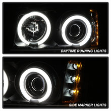 Load image into Gallery viewer, Spyder Chevy Silverado 1500 03-06 Projector Headlights CCFL Halo LED Blk High H1 PRO-YD-CS03-CCFL-BK