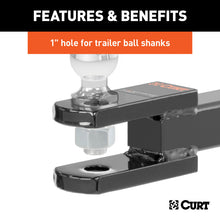 Load image into Gallery viewer, Curt Clevis Pin Ball Mount w/1in Diameter Pin (2in Shank 6000lbs)