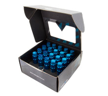 Load image into Gallery viewer, NRG 700 Series M12 X 1.5 Steel Lug Nut w/Dust Cap Cover Set 21 Pc w/Locks & Lock Socket - Blue