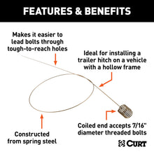 Load image into Gallery viewer, Curt Fish Wire for 7/16in Diameter Bolts