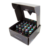 Load image into Gallery viewer, NRG 700 Series M12 X 1.5 Steel Lug Nut w/Dust Cap Cover Set 21 Pc w/Locks & Lock Socket - Neochrome