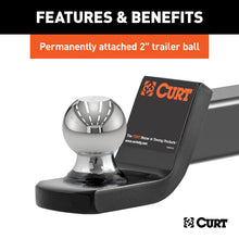 Load image into Gallery viewer, Curt Fusion Ball Mount w/2in Ball (2in Shank 7500lbs 2in Drop)