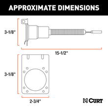 Load image into Gallery viewer, Curt Electrical Adapter w/Bracket (4-Way Flat Vehicle to 7-Way RV Blade Trailer)