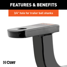 Load image into Gallery viewer, Curt Class 1 Ball Mount (1-1/4in Shank 2000lbs 5in Rise 9-9/16in Long)