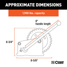 Load image into Gallery viewer, Curt Hand Winch (1900lbs 8in Handle)