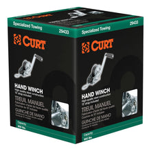 Load image into Gallery viewer, Curt Hand Winch w/15ft Strap (900lbs 6-1/2in Handle)