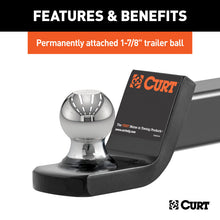 Load image into Gallery viewer, Curt Fusion Ball Mount w/1-7/8in Ball (2in Shank 5000lbs 2in Drop)