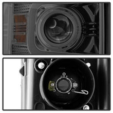 Load image into Gallery viewer, Spyder Chevy Silverado 14-16 2500 HD Projector Headlights Light Bar DRL Smke PRO-YD-CSHD14-LBDRL-SM