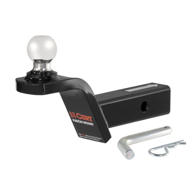 Curt Fusion Ball Mount w/1-7/8in Ball (2in Shank 5000lbs 2in Rise)
