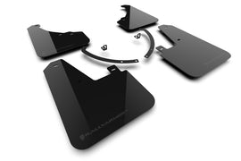Rally Armor 24-26 Hyundai Santa Fe Black Mud Flap w/Dark Grey Logo