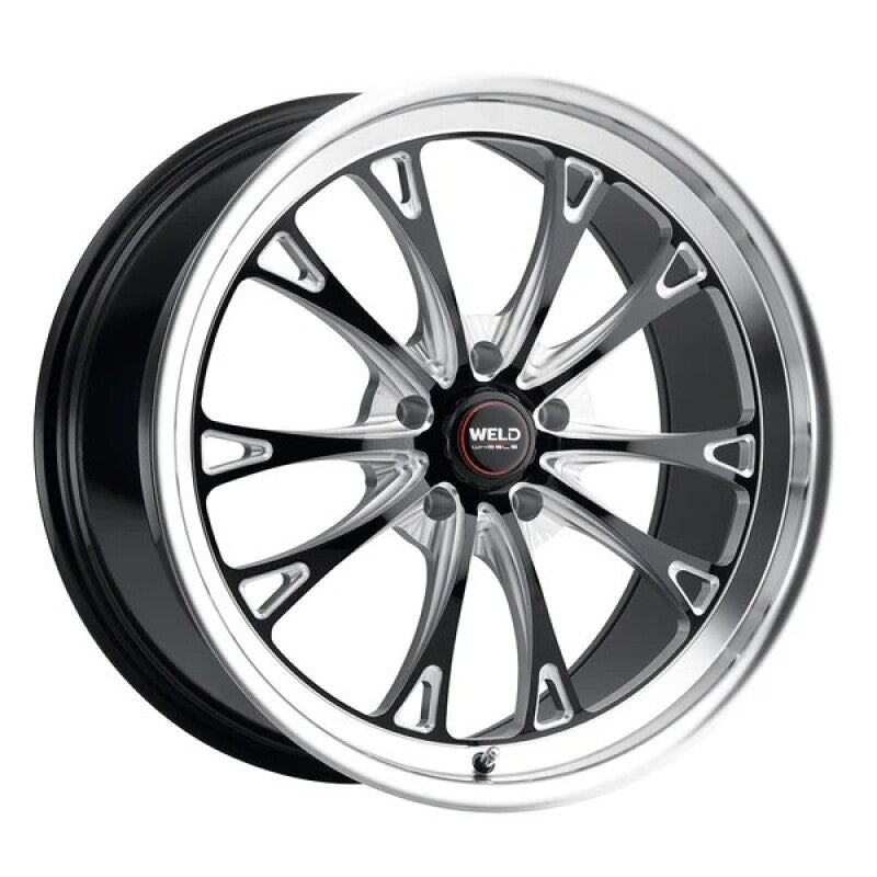 Weld S157 20X5 Belmont Drag 5X115 ET-33 BS1.5 Gloss Black MIL Dia 78.1