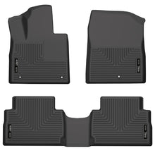 Load image into Gallery viewer, Husky Liners 21-22 Hyundai Santa Fe WeatherBeater Front &amp; 2nd Seat Floor Liners - Black