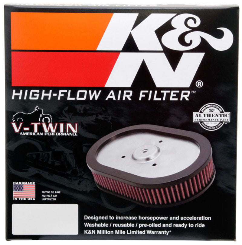 K&N 10-12 Harley-Davidson FLHXSE/FLSTSE / 11-12 FLHTCUSE / 11 FLTRUSE Replacement Air Filter