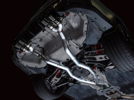 AWE Tuning Track Edition Cat-Back Exhaust for BMW G8X M3/M4 - Diamond Black Tips