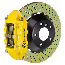 Load image into Gallery viewer, Brembo 01-04 996 C4S Rear GT BBK 4 Piston Cast 380x28 2pc Rotor Drilled-Yellow