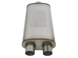 aFe MACH Force-Xp Muffler 3 IN ID Center/Dual-Outlet x 11 IN W x 6 IN H x 22 IN L - Oval Body
