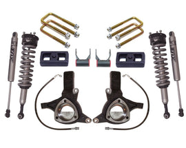 MaxTrac 16-18 GM C1500 2WD w/Stamped Steel Susp. 7in/4in MaxPro Elite Spindle Lift Kit w/FOX Shocks