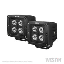 Load image into Gallery viewer, Westin HyperQ LED Auxiliary Lights 3in x 3in cube 20w Flood - Black