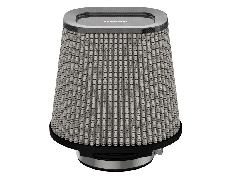 aFe Track Series Intake Pro DRY S Air Filter 4IN F x (7-3/4 x 6-1/2)IN B x (5-3/4 x 3-3/4)IN T x 7IN