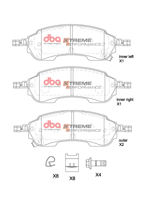 DBA 2022+ Ford Ranger Rear Xtreme Performance Brake Pads
