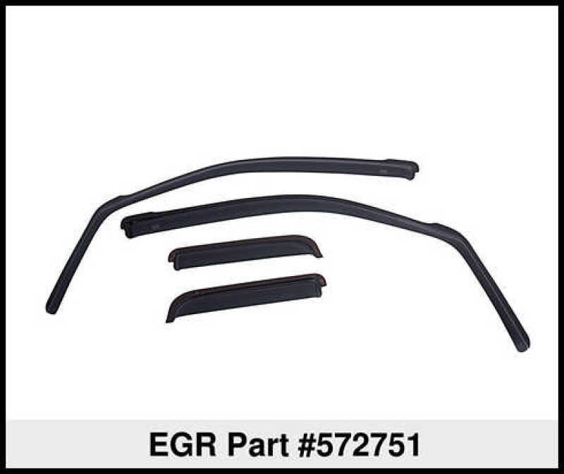 EGR 09+ Dodge Ram Pickup Crew Cab In-Channel Window Visors - Set of 4 (572751)