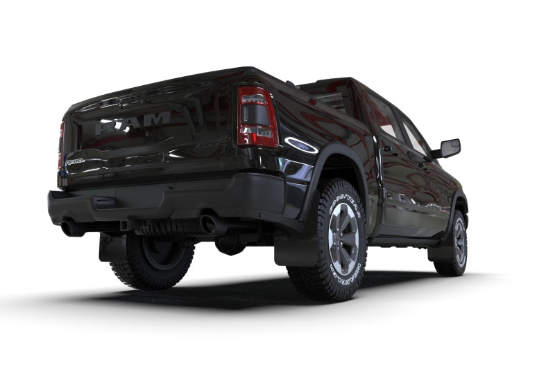 Rally Armor 19-25 Dodge Ram 1500 Rebel Black UR Mud Flap w/Metallic Black Logo