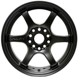 Gram Lights 57DR 15x8.0 +35 4x100 Semi Gloss Black Wheel