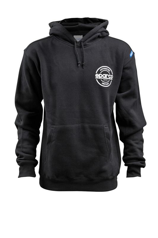 Sparco Sweatshirt Hooded S-Seal Blk Xxlr