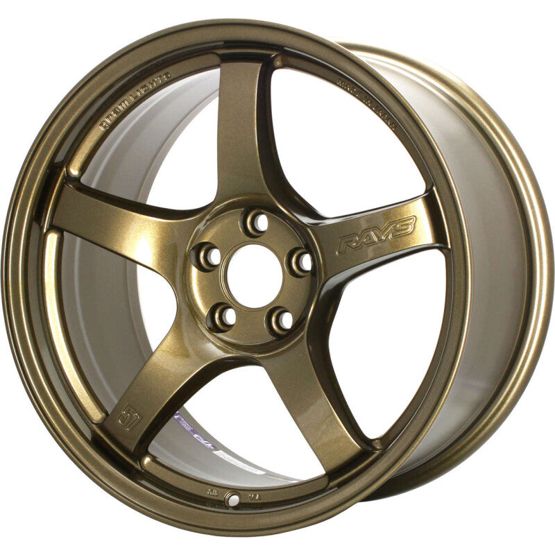 Gram Lights 57CR 18x9.5 +38 5x114.3 Almite Gold Wheel (Min Order Qty Of 20)