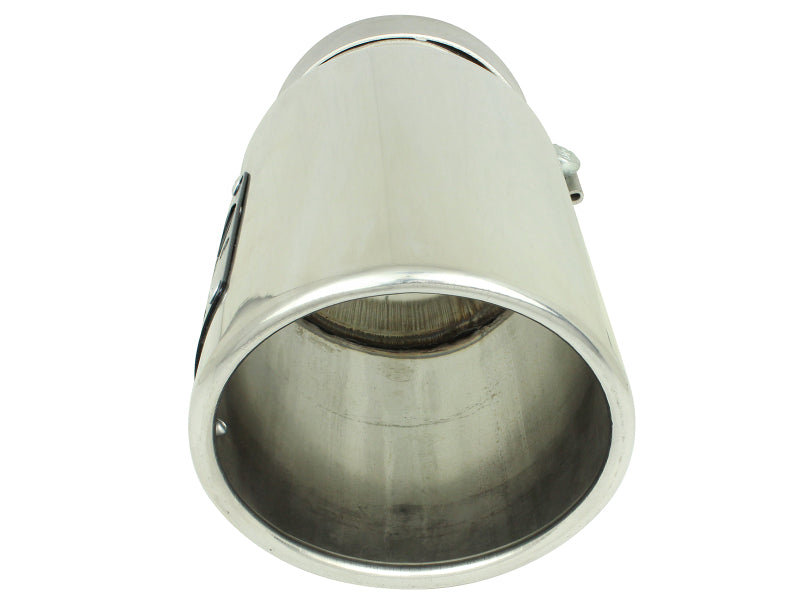 aFe MACH Force-Xp Universal Exhaust Tip 4 IN Inlet x 5 IN Outlet x 12 IN L- Polished Tip