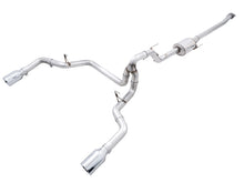 Load image into Gallery viewer, AWE Tuning 0FG 21+ Ford F150 Dual Split Rear Exhaust - 5in Chrome Silver Tips