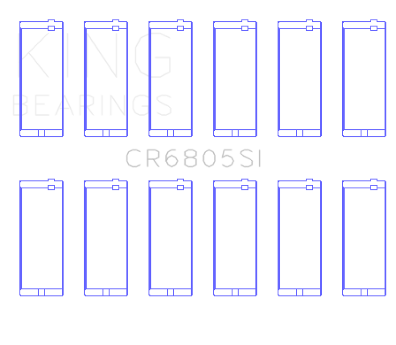 King Engine Bearings Jeep 232ci 3.8L / Jeep 258ci 4.2L Connecting Rod Bearing Set