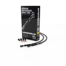 Load image into Gallery viewer, Goodridge 03-06 Kawasaki Z1000 Carbon Front SS Brake Lines w/Black Fittings